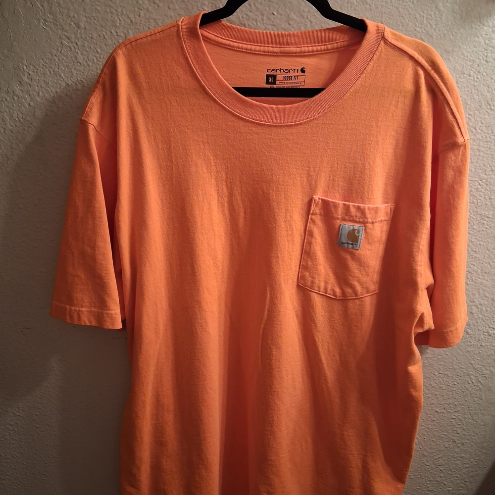 Carhartt Men's Vibrant Orange Short Sleeve Tee